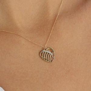 Personalized 9K/14K Gold Necklace: Diamond Heart, Infinity, or Name Pendant, Mother’s Day gift