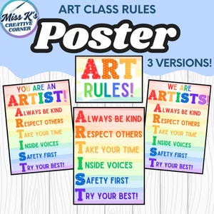 Art Class Rules Poster *DIGITAL DOWNLOAD*