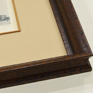 Rustic Brown Picture Wooden Frame. Custom Frame.