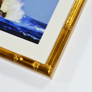Bamboo Picture Frame with Mat. Custom Frame and Mat. 10х30 ... 16х24