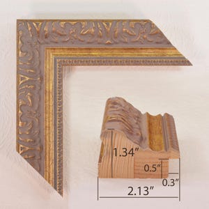 Antique Gold Painting Frame 2.13&quot; wide.