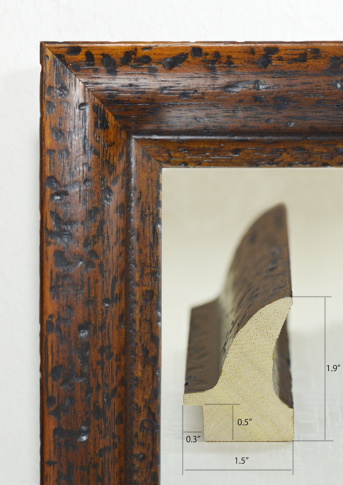 Rustic Brown Picture Wooden Frame. Custom Frame. Etsy