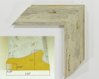 Frame for a picture, photo, print, wall pano on a light wall, Polystyrene Frame.