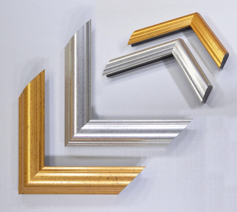 Photo Picture Frame, Gold and Silver, 1.26