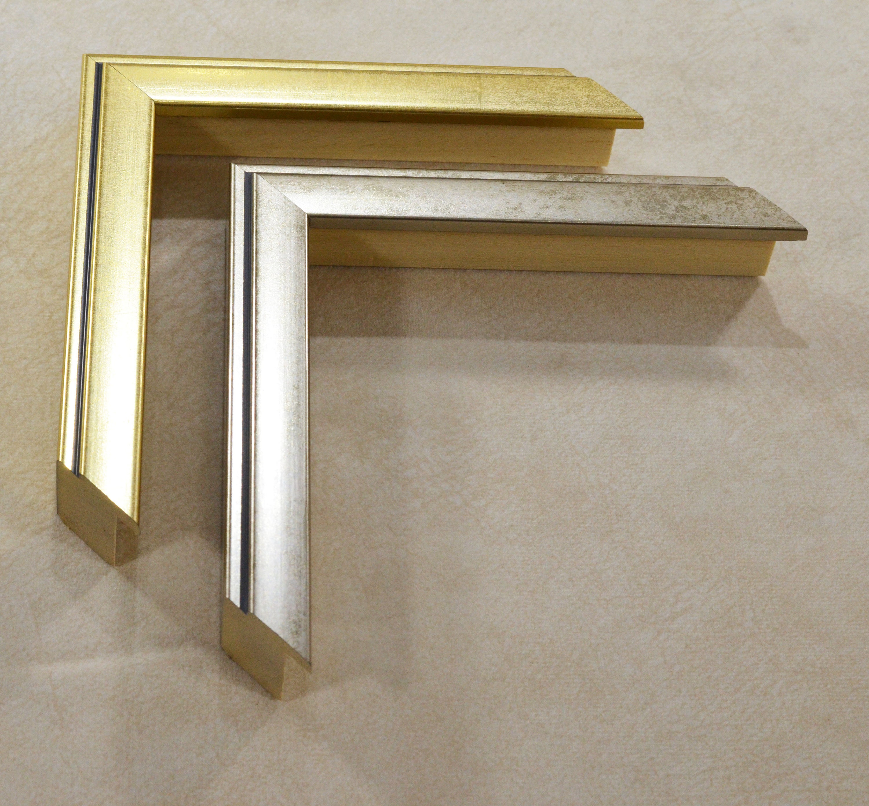 Gold Frame, Silver Frame With Black Edging 0.7 Inches Wide - Etsy