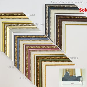 Bilderrahmen mit Passepartoutstreifen für Wall Gallery. Kunststoff. 4x6...24x36, Individueller Polystyrol-Rahmen, Urkundenrahmen.