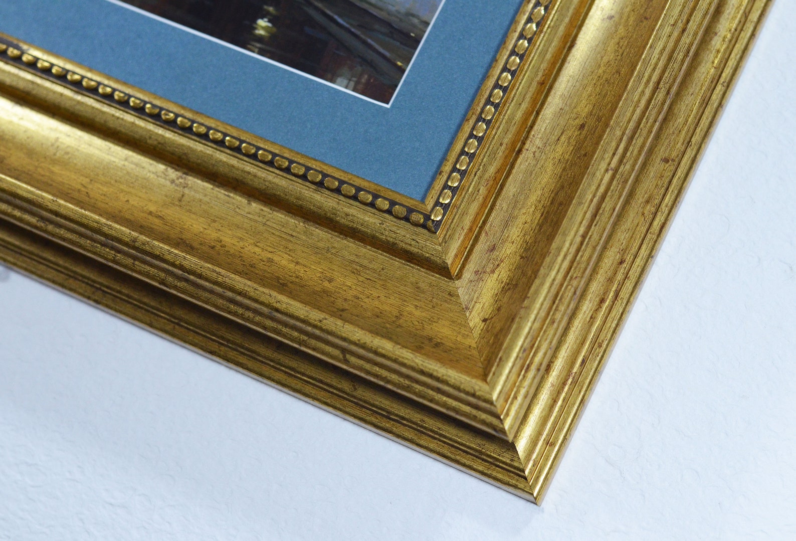 Picture Frame Gold Antique 2.3 Inches Wide.custom Frames. Etsy