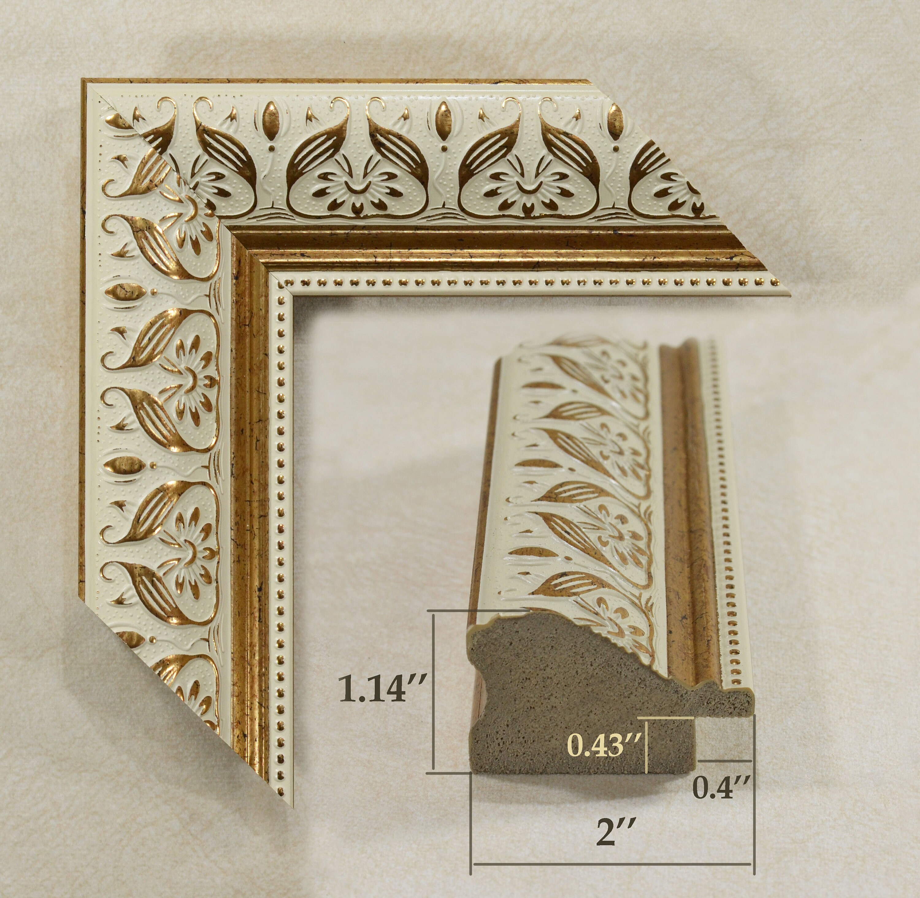 Beautiful Classic Picture Frame, 2 Inches Wide, Polystyrene Frame. - Etsy