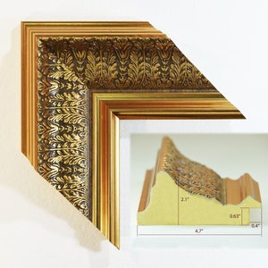 Ölgemälde auf Keilrahmen. Rahmen im Art Gallery Stil. Rahmen aus Polystyrol.