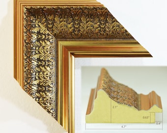 Italian Inspired Gold Frame, Elegant Antique Style