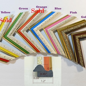 Marcos de pared modernos de colores para cuadros, pósteres fotográficos, hechos a mano, 4x6, 5x7, 6x8, 8x10, 8.5x11 (diploma), 13x19... 20x24, marco de poliestireno.