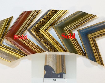 Marco de fotos de estilo antiguo, marco de poliestireno hecho a medida