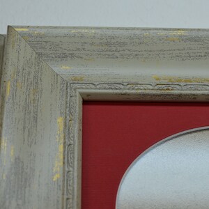 Frame Gray Beige, gold dust 10"x10", Custom sizes. Polystyrene Frame.