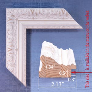 Antique Beige picture frame 2.13" wide. A1 A2 A3 A4 Frame.