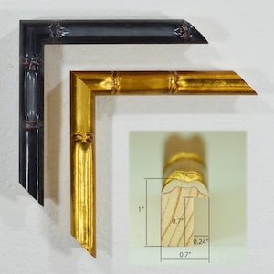 11x14 3x5 Modern Frames Black Bamboo Picture Frame Enamel Finish Asian D\u00e9cor 4x6 8x10 Unique Frame 16x20 5x7 Distressed Frame