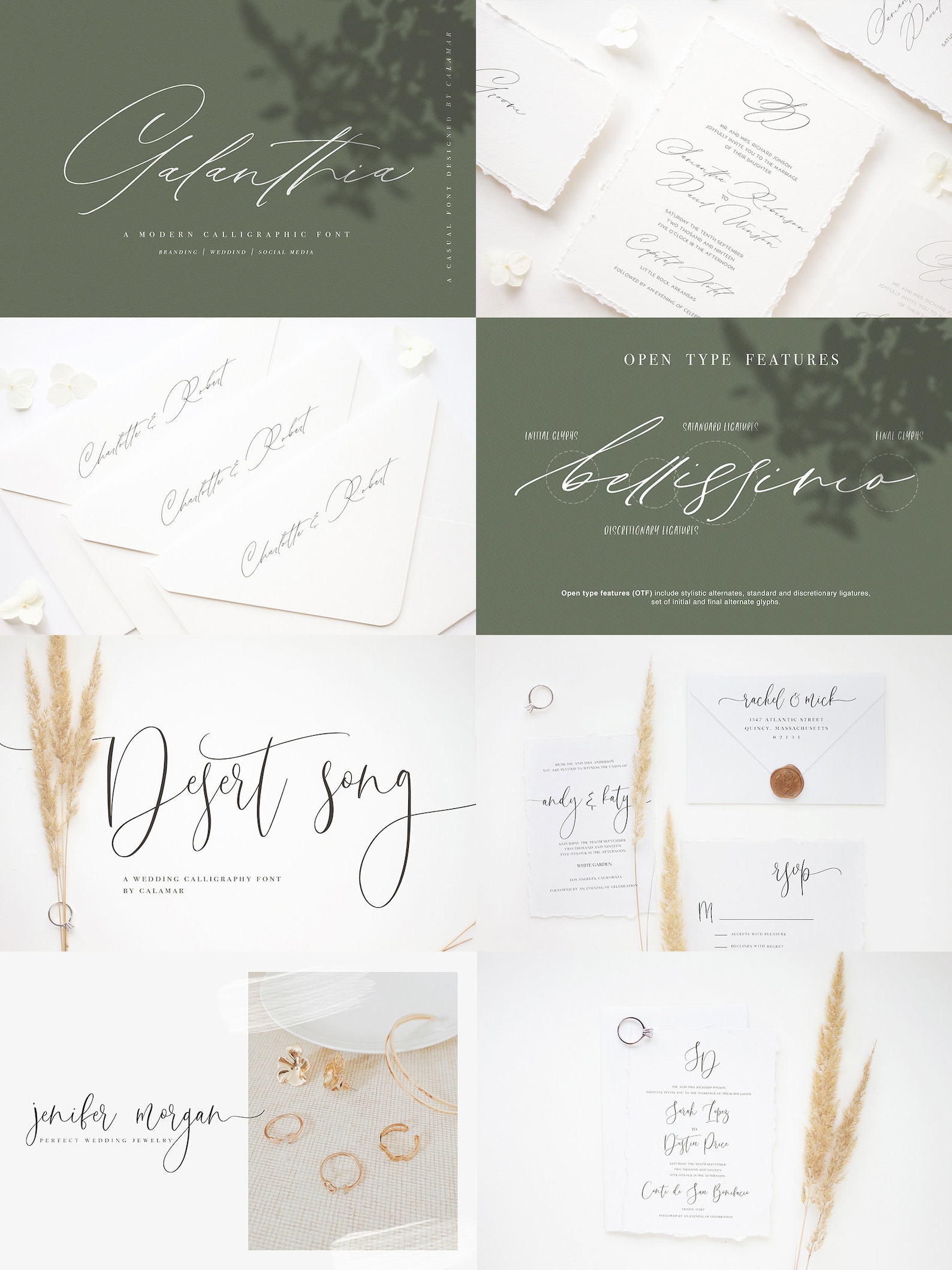 Modern Calligraphy Font Bundle: Wedding & Logo Fonts (TTF OTF) - Etsy