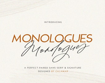 Handwriting Font Duo, Calligraphy Font, Handwritten Script Font, Elegant Cursive font