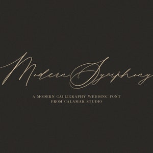 Wedding Font Duo: Modern Calligraphy Script & Serif (OTF, TTF)