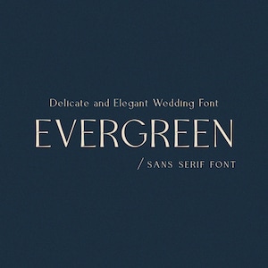 Elegant Font, Delicate Sans Serif Font, Wedding Font for Invitations, Minimalistic Modern Font, Canva Font, Cricut Font