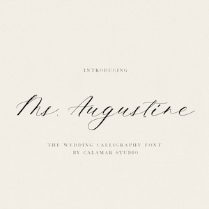 Script Font, Wedding Calligraphy Font for Invitations, Elegant Handwritten Script, Cursive Font for Cricut