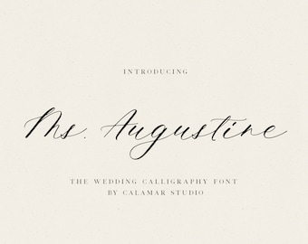 Script Font, Wedding Calligraphy Font for Invitations, Elegant Handwritten Script, Cursive Font for Cricut