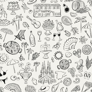 Clipart de boda española: Iconos SVG y PNG extravagantes (descarga digital) imagen 2