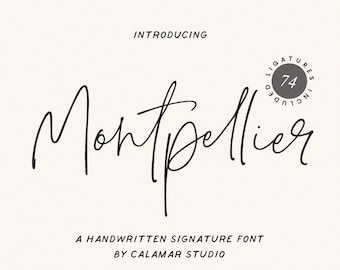 Handwritten Font, Calligraphy Font, Handwriting Cursive Font, Script Font for Cricut