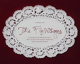 Handwritten Font, Wedding Script Font for Invitations, Whimsical Font for Canva Invitations