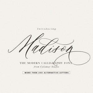 Calligraphy Font, Wedding Font, Script Font, Handwritten Commercial Font