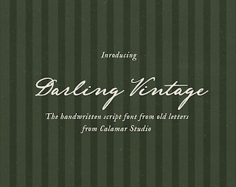 Vintage Handwritten Font, Wedding Font, Calligraphy Script Font, Old Cursive,  Antique Font for Whimsical Invitations