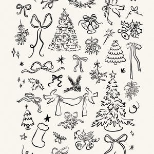 Nyckfullt jul-clipartpaket: Julillustrationer (PNG, SVG, AI) bild 4