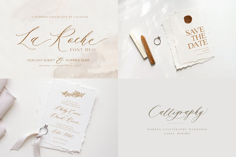 Modern Calligraphy Font Bundle: Wedding & Logo Fonts (TTF OTF) - Etsy