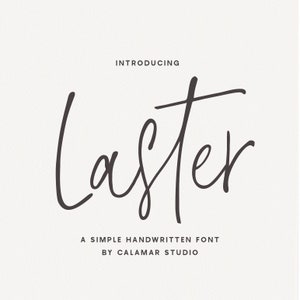 Handwriting Script Font, Calligraphy Font, Cursive Font for Cricut, Canva and Procreate font