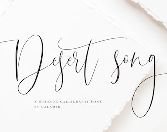Desert Song: Elegant Calligraphy Script Font for Cricut