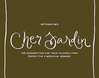 Handwritten Font Script, Whimsical Wedding Font, Calligraphy Handwriting Font, Quirky Font for Handwritten Invitations