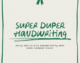 Handwritten Font, Messy Realistic Handwriting, Cursive Font for Canva, Procreate, Goodnotes, Cricut