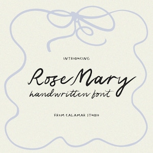 Handgeschreven lettertype voor grillige huwelijksuitnodigingen, scriptlettertype, bruiloft handschriftlettertype voor Canva, Procreate, Rose Mary