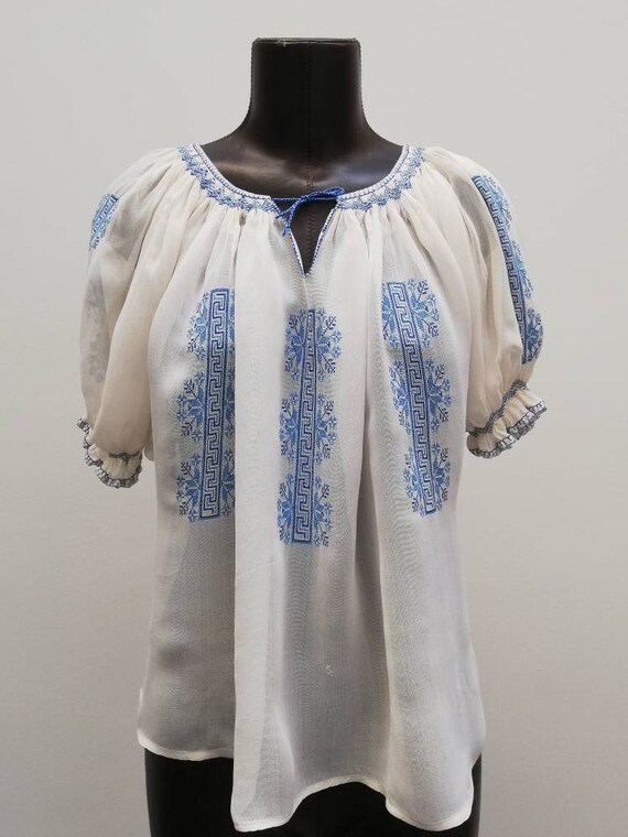 Ancient Hungarian blouse - 1930s - Size M - 38EU