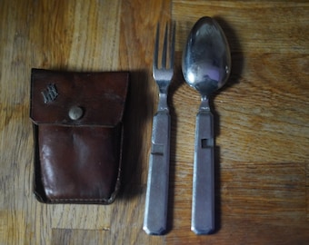 オリジナルドイツ軍カトラリーセット。BW軍用食器新品フォークスプーン