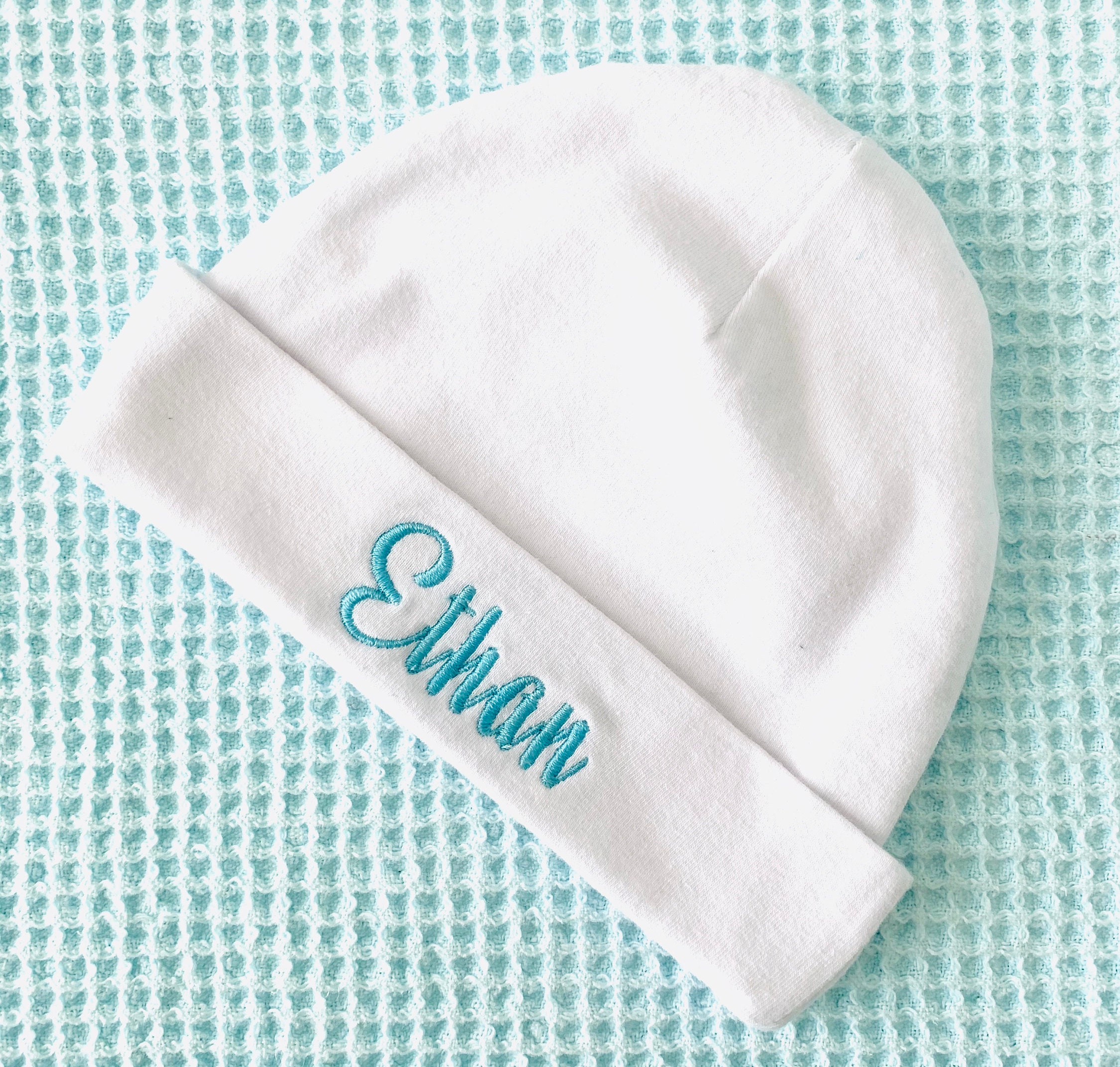 Personalized Muslin Swaddle Blanket & Hat Set 100 Organic Etsy
