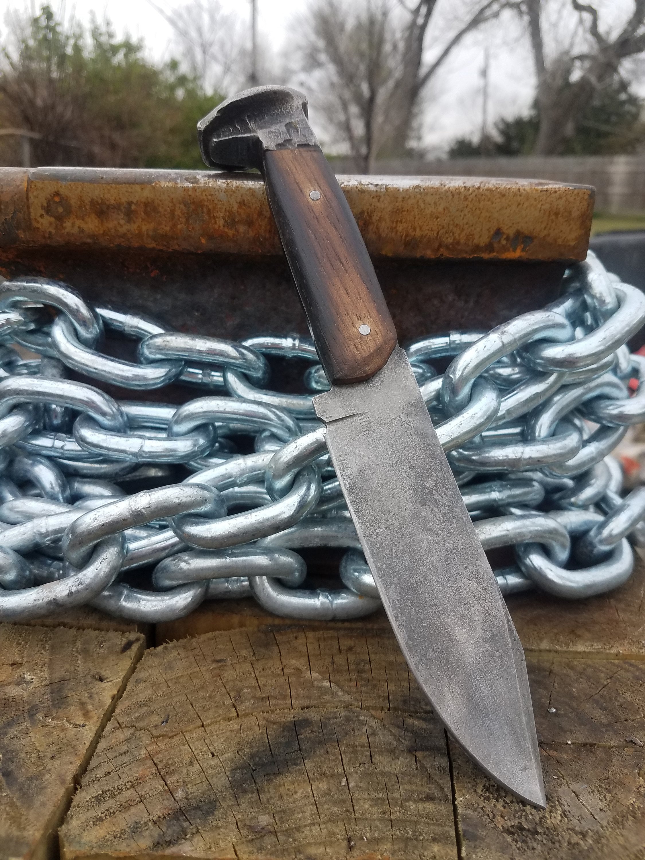 Railroad Spike Knife Etsy