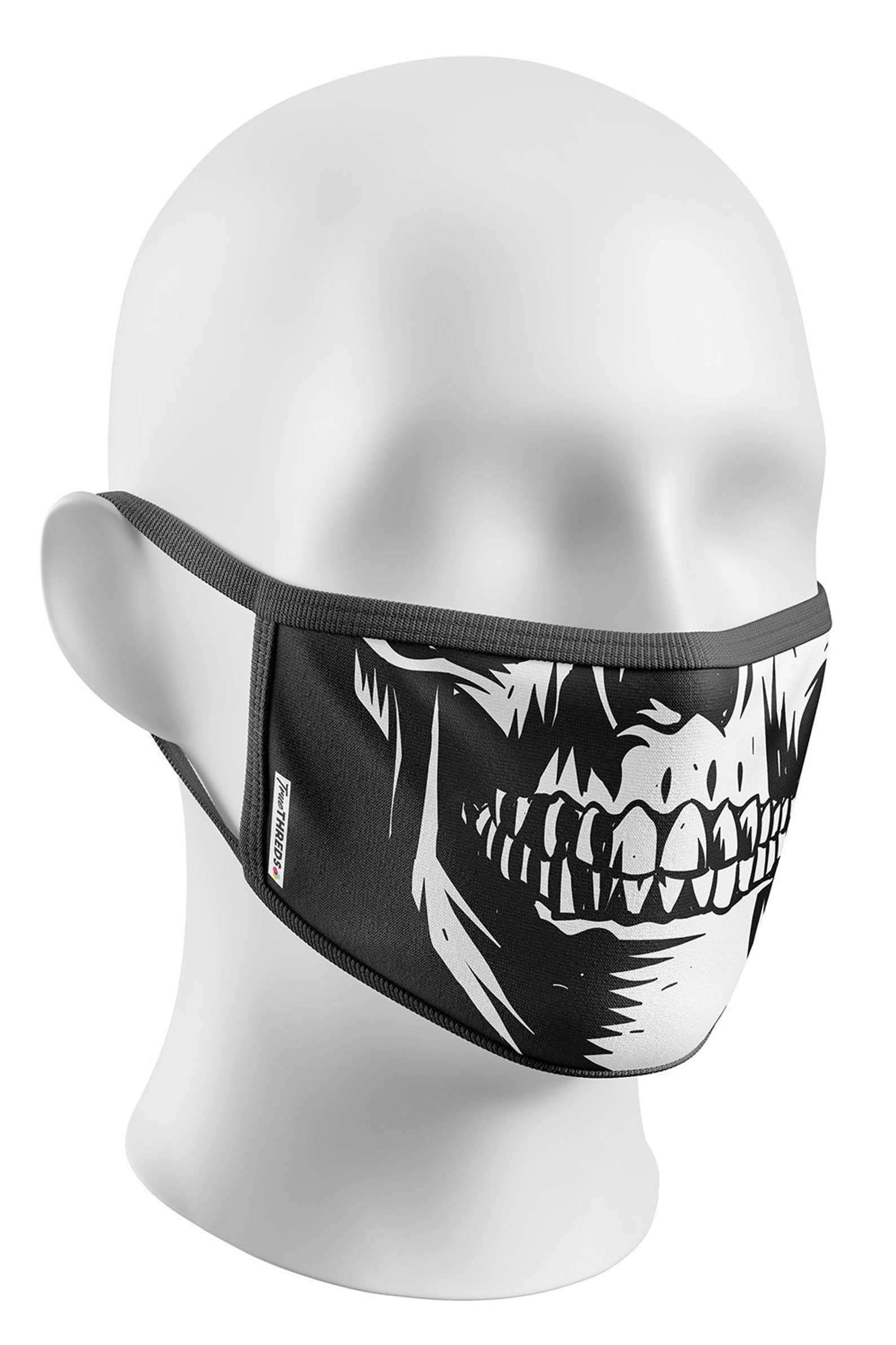 SKULL Fabric Face Mask Made in USA Reusable Maskmachine Etsy