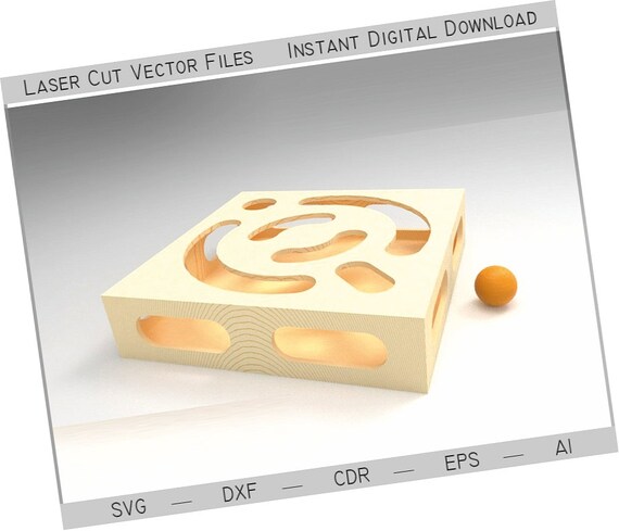 Download Game Box For Cats Laser Cut Files Svg Dxf 3d Puzzle Cnc Etsy