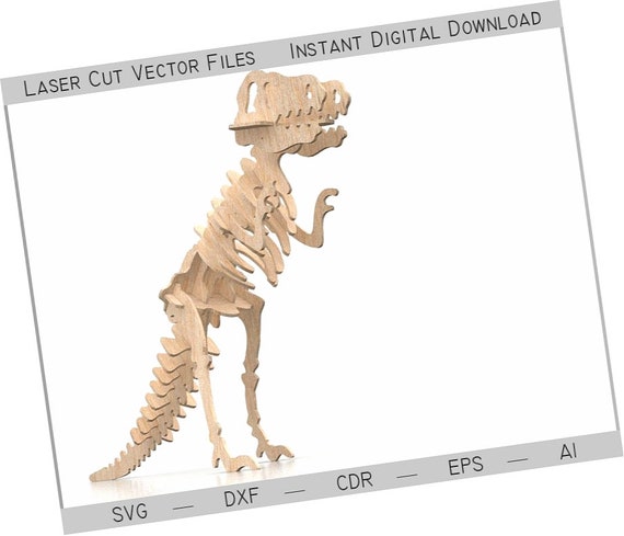 Download Dinosaur Trex Laser Cut Files Svg Dxf Cnc Cnc Router Files Etsy