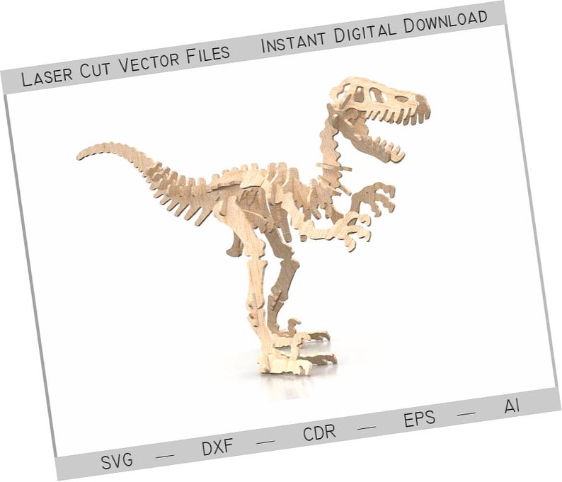Download Dinosaur. Laser cut vector SVG dxf 3d puzzle cnc plans cnc ...