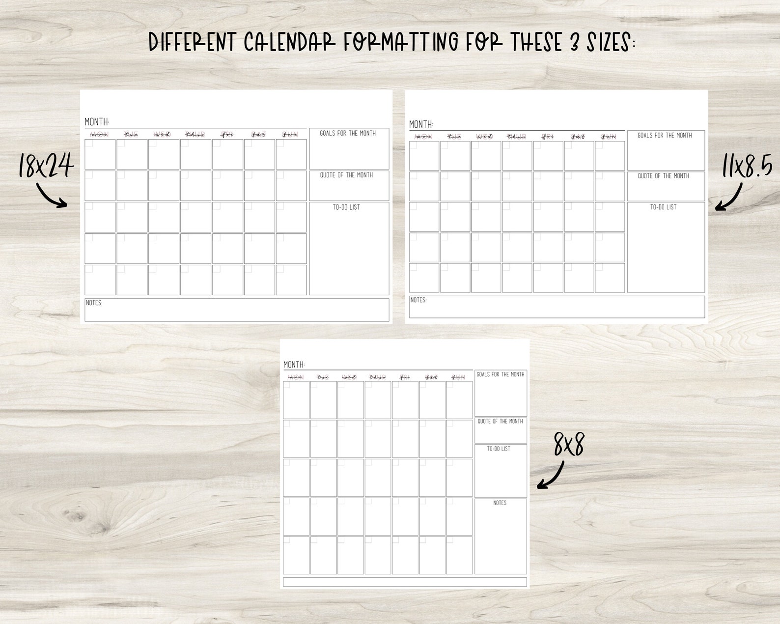 Personalized Family Calendar Digital Printable Etsy