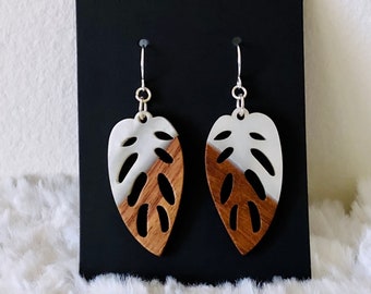 15pcs Large oval wooden earringnecklace charm flat wood connector.unfinished natural wood pendant.52x19mm