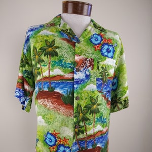 Mens 1990s Pineapple Connection Hawaiian shirt