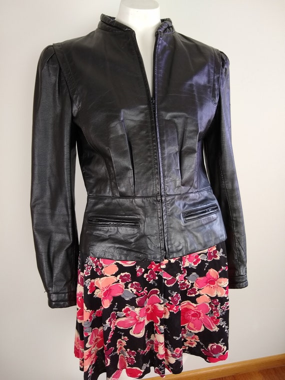 1980s women's leather jacket