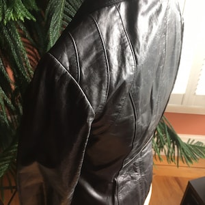 1970s/1980s Casablanca Black Leather Jacket image 6